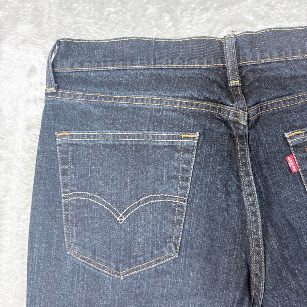 Levi's 541 Athletic Taper Jeans Mens 34x34 Dark Wash Indigo Stretch Denim - Picture 13 of 16